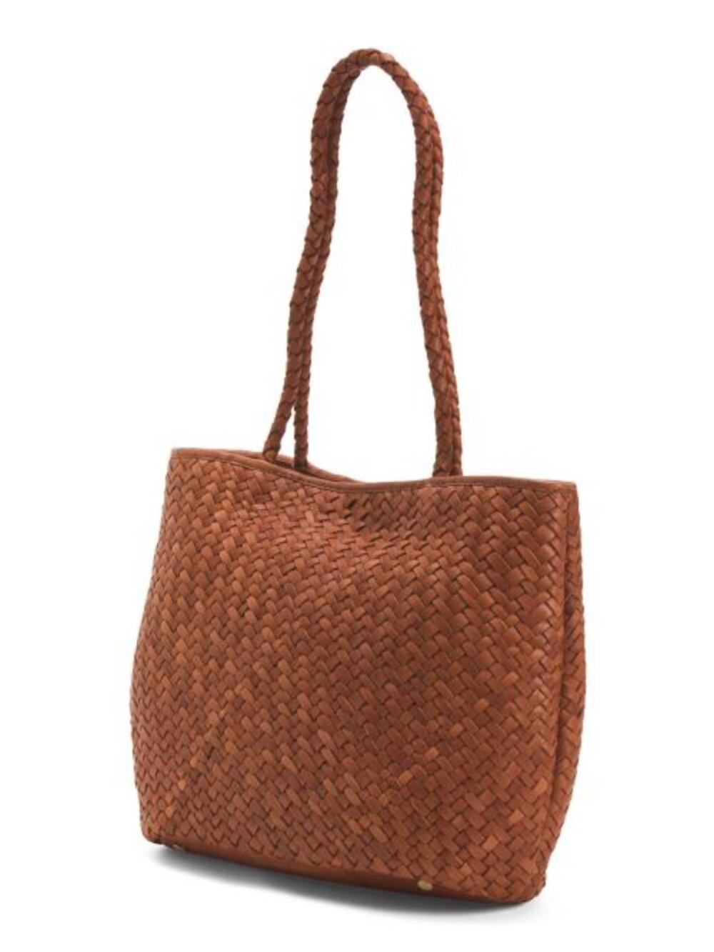 ECOTORIE Leather Lubbock Woven Shoulder Bag - Picture 3 of 5